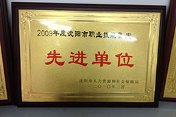 2009年度-沈阳市职业技能鉴定先进单位